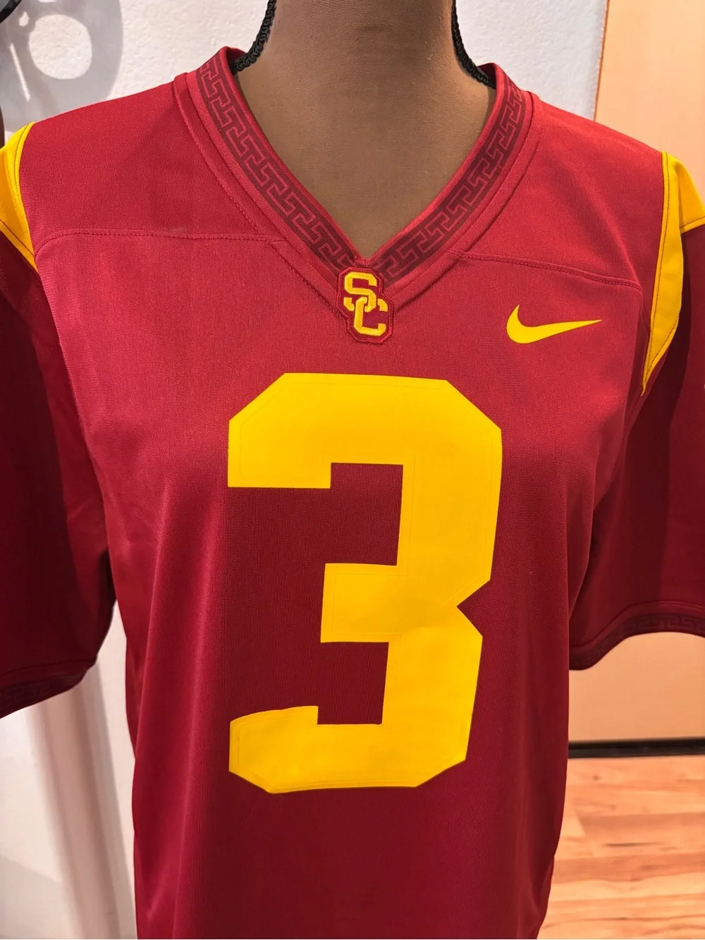 Iconic Carson Palmer USC Trojans #3 football jersey made by Nike SZ M.